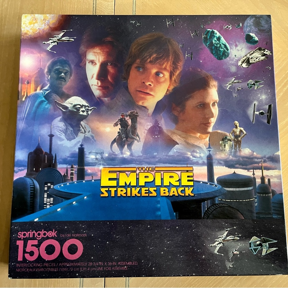 Vintage The Empire Strikes Back 1500 piece jigsaw puzzle by Springbok.